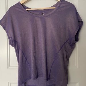 Lululemon Crop Open Back Tee